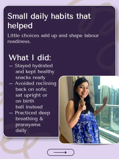 I focused on small daily habits like staying hydrated, avoiding reclining on the sofa, and practicing deep breathing every day.