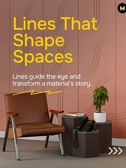 Lines are a powerful tool in design, guiding the eye and transforming a material's story. This series explores how lines in panels, tiles, and flooring can shape spaces and define how they feel.