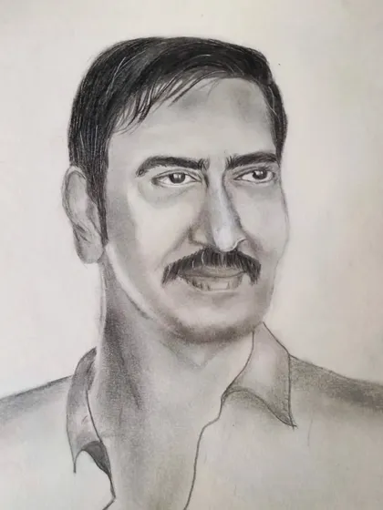 An older pencil portrait I did of the Bollywood actor Ajay Devgn. I enjoy the challenge of capturing recognizable faces through sketching.
