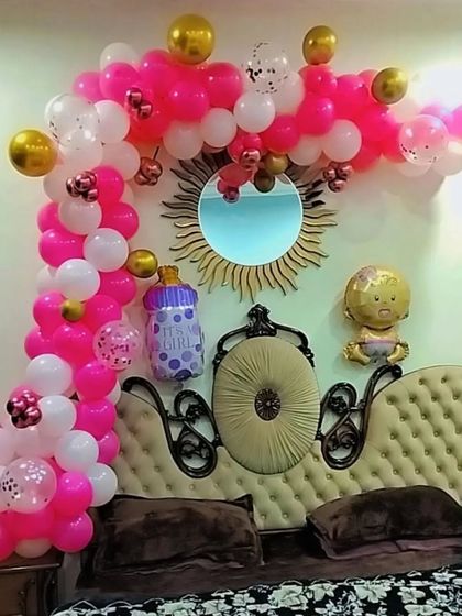 Choudhary Balloon Decoration - Personal Event Decoration Baby's First Milestones photo 30