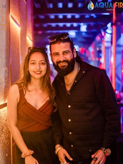 Another shot with a friend, capturing the social vibe of the night.