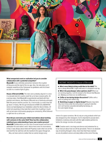 A feature in Architecture + Design magazine discussing our collaboration with MuseLAB. The article explores our creative process and the mutual respect that allows us to create bold, narrative-driven spaces together.