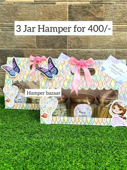 Our 3-jar hamper is a great budget-friendly option that still looks beautiful and feels premium.