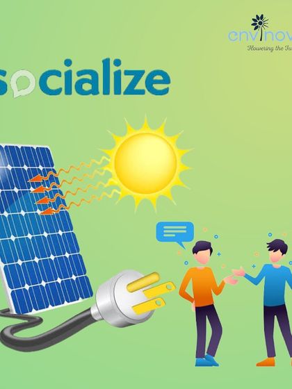 This graphic visualizes our goal of using solar power to foster social connections. Our hubs are more than just infrastructure; they are spaces designed to bring people together.