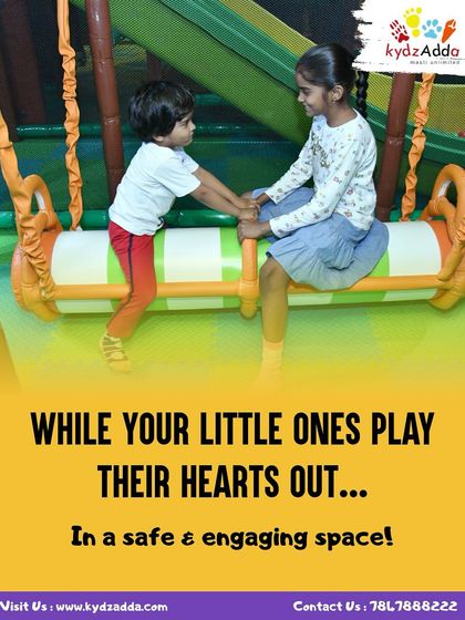 Watch your little ones play their hearts out in a safe and engaging space. Here, they can make new friends and enjoy themselves while you relax.