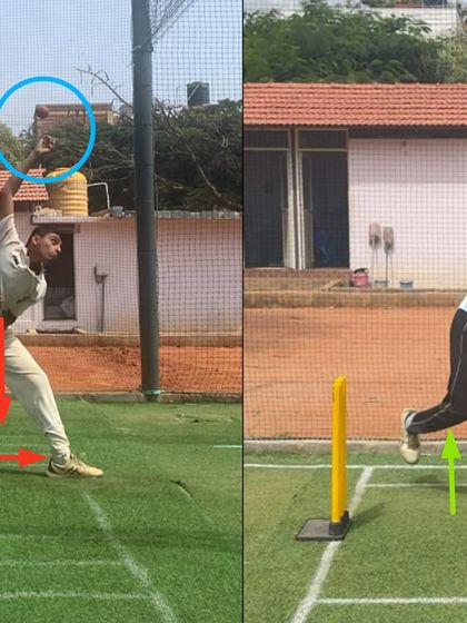 From a collapsed body to a strong, upright release. This transformation for a leg spinner was about building a stable base and ensuring the entire body works together to generate power and accuracy.