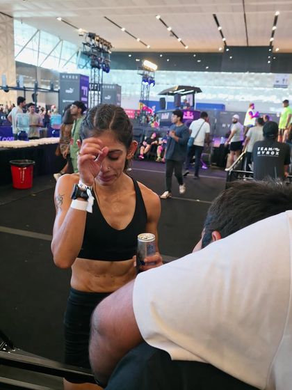 This is the raw emotion of a HYROX finish line. Exhausted, spent, but proud. This moment is the culmination of months of hard work, and it's a feeling I help my clients chase.