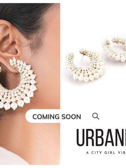 I can't wait to launch these new pearl hoops. They are the perfect statement piece for a city girl vibe.