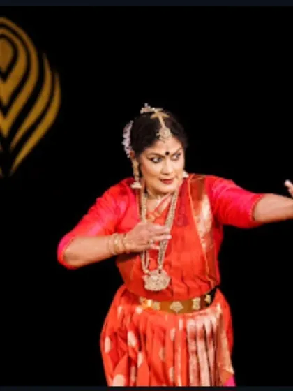 Performing at the prestigious Krishna Gana Sabha during the Margazhi festival is always an honour. This image captures a classic pose from my solo recital.
