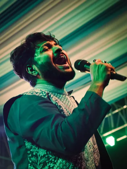 Singing with all my heart. This is what I live for. The stage is my home.