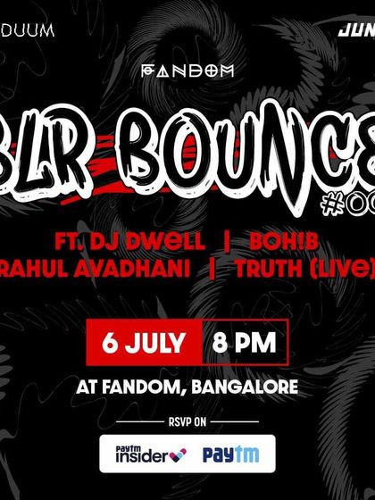 The flyer for the first edition of BLR Bounce.