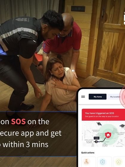 In any medical emergency, tap the SOS button on our app to get help within 3 minutes. Our command center calls you while an agent rushes to your location, providing a critical lifeline when every second counts.
