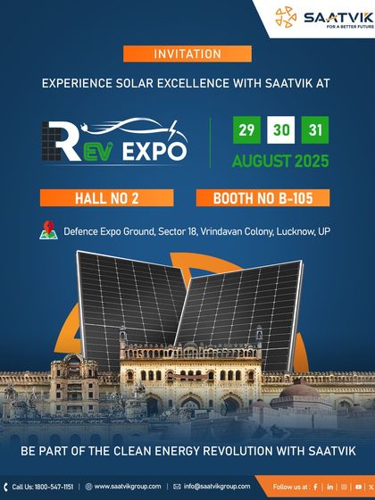 Scenes from the REV Expo 2025 in Lucknow, showcasing our high-efficiency modules and our engagement with developers and partners to accelerate the clean energy transition.