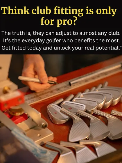One of the biggest myths is that only pros need fitting. The truth is, pros can adapt to almost any club. It's the everyday golfer who benefits the most from equipment that's perfectly matched to their game.