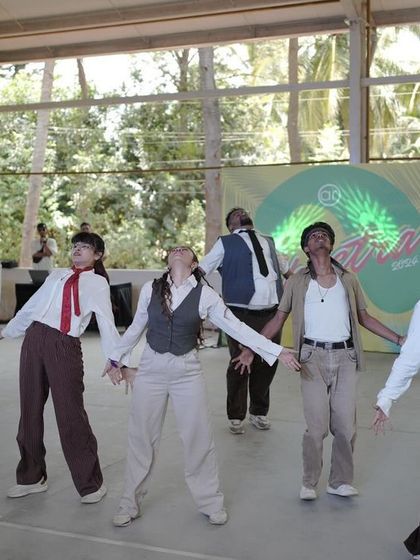 A moment of expressive storytelling from a piece inspired by Indian cinema at Spectra.