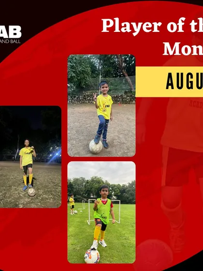 Congratulations to our August Players of the Month. It's a pleasure to coach such enthusiastic players.