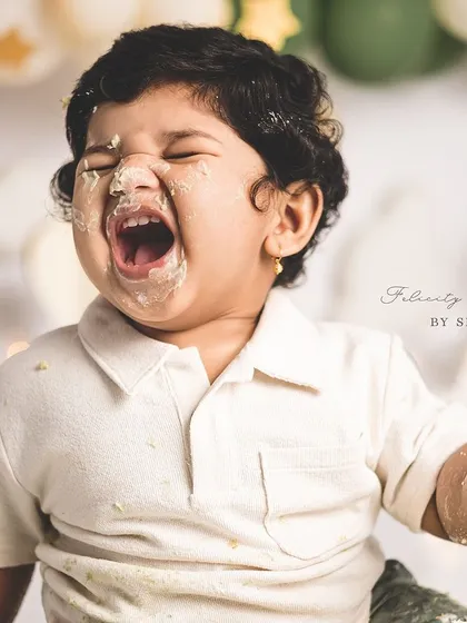 This is pure, unfiltered joy! My cake smash sessions are all about letting kids be kids. The mess, the laughter, the sugar rush, it all adds up to unforgettable memories and the most adorable photos.