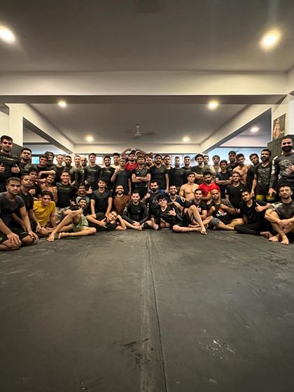 Killers. The team assembled after another intense training session. This is the face of dedication.