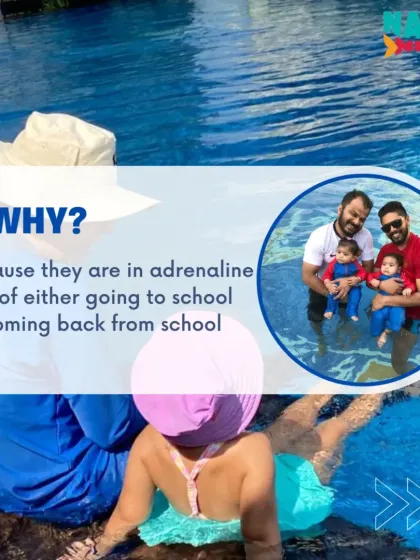Swimming before or after preschool is a great way to get in some exercise. Kids are already in a learning mindset from school, and a 30-minute class is the perfect physical activity to complement their day.