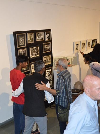 Visitors mingling at the preview of 'Southern Stars'.