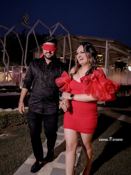 The anticipation builds. A blindfolded walk to the surprise location, filled with laughter and excitement for what's to come.