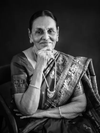 It was a true honor to be asked to create a legacy portrait for this wonderful woman's 90th birthday. This classic black and white photograph was taken to be a timeless keepsake, capturing her grace and the beautiful story written in her smile.
