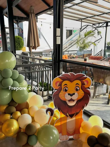 Explore my jungle, safari, and animal themed decorations. I use a variety of elements like character cutouts, welcome signs, and custom props to create a fun and wild adventure.