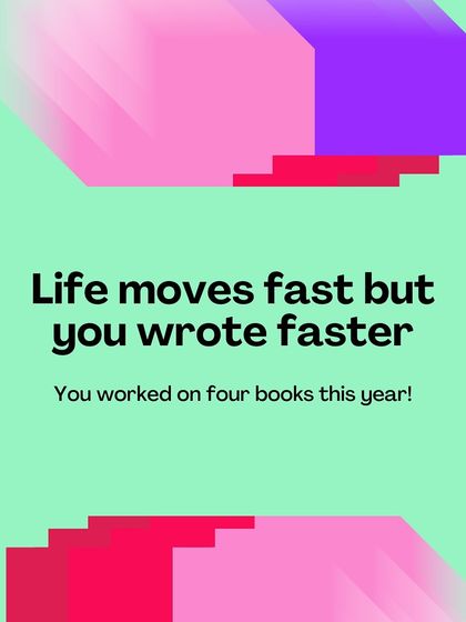 Life moves fast, but I wrote faster. In 2024, I worked on four different books, from my debut to my upcoming YA and adult romances.
