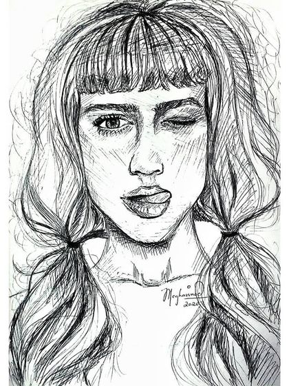 Megha Vinod - Custom Portraits & Illustrations Stylized Watercolor & Mixed Media photo 33