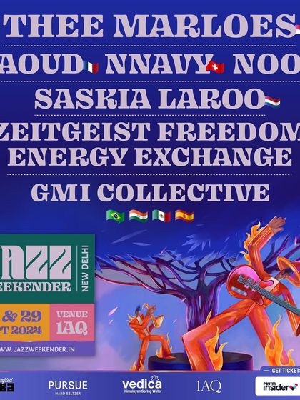 The lineup poster for the third edition of Jazz Weekender. The core of this festival is the artist curation, bringing together a diverse mix of acts from different countries and genres.