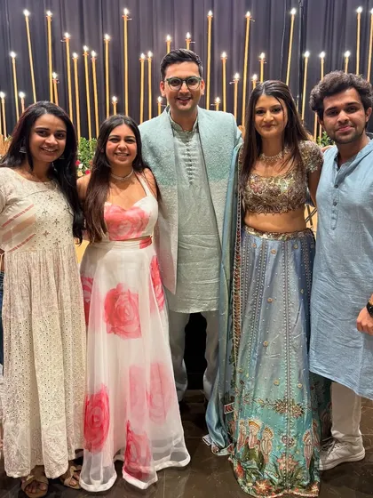 Another happy couple from our series of back-to-back Sangeet events. My team and I are dedicated to making each performance unique and special.