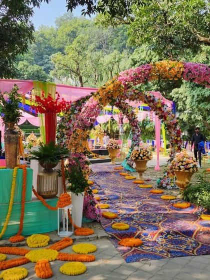 Vibrant Haldi & Mehendi Celebrations photo 80