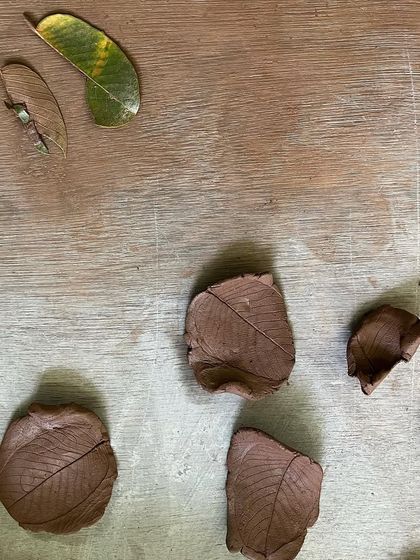 Sometimes the process is as simple as pressing leaves into clay. Making art is a way to pause, to rest, and to find beauty in the small, quiet moments.