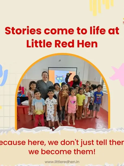 A group photo of our little adventurers after a story session. Their happy faces show how much they enjoy becoming part of the stories we share.