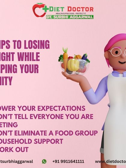 Losing weight can be a mental challenge. These five tips help you keep your sanity by setting realistic expectations, not eliminating food groups, and ensuring you have household support.