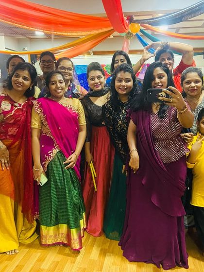 A happy selfie moment during our Dandiya night. It's all about creating memories and celebrating our culture together as a fitness family.