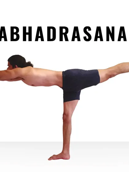 Virabhadrasana III, or Warrior III. A balancing pose that requires focus and strength, extending energy from your toes to your fingertips.