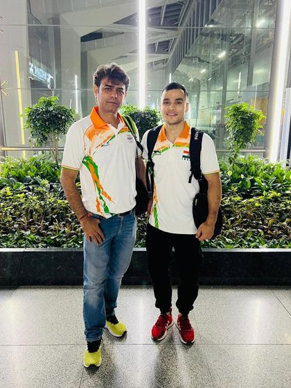 Off to the World Championships in Belgium. We wish our athlete and coach the very best as they carry the hopes of our nation.