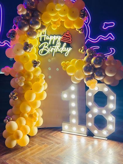 Special Entry - Private Party & Milestone Decoration Elegant Birthday & Anniversary Setups photo 39