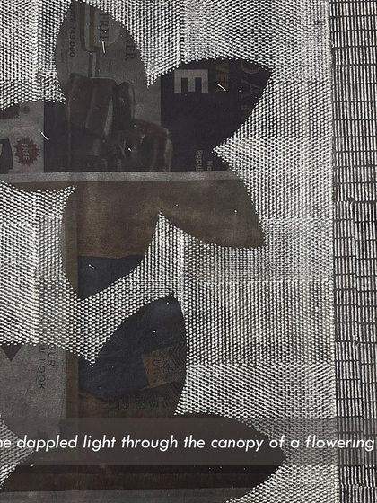 'Songs of a Vintage Spring' is our debut saree collection with the label Dhi. It is a celebration of sustainable craft, using 70+ year old teak blocks from our archive to create wearable art that tells a story of Bangalore's seasons.