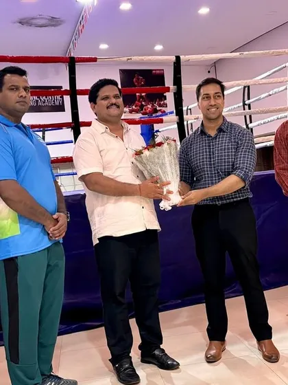 Another shot of the felicitation ceremony during the TDBA tournament.