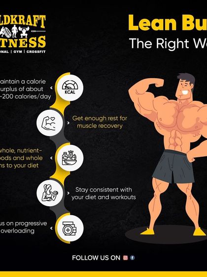 Lean bulking is about gaining muscle while minimizing fat. Maintain a small calorie surplus, focus on progressive overload, eat nutrient-rich foods, and get enough rest.
