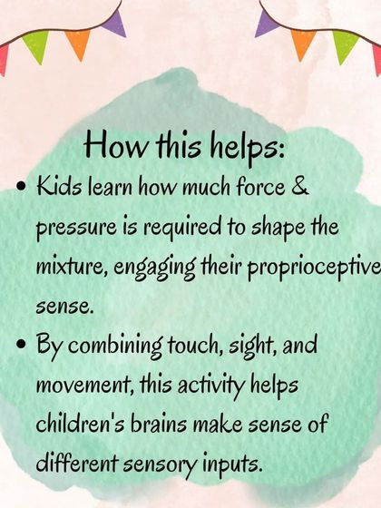 An infographic for a cornflour and water experiment. This activity explores the properties of non-Newtonian fluids, engaging the proprioceptive sense as children learn how much pressure to apply.