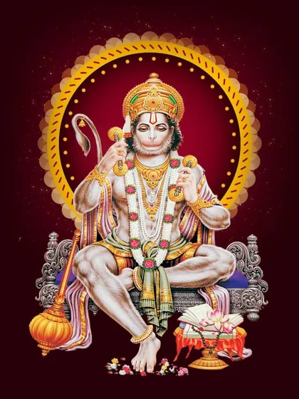 Lord Hanuman, or Anjaneya, symbolizes courage, devotion, and selflessness. Seeking his blessings helps us navigate life's challenges with grace and determination.