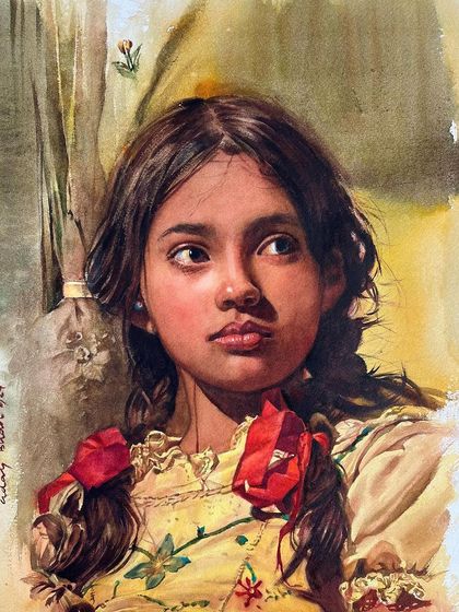 This portrait of a young girl is used as a lead image for my workshop announcements, as it perfectly represents the style and quality of work that students can learn to create.