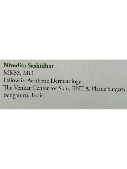 Nivedita Sashidhar - Medical Dermatology My Academic and Professional Journey photo 14