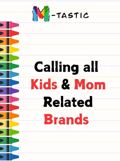 A clear and direct invitation for brands in the mom and kids space to join our upcoming exhibition and art fest.