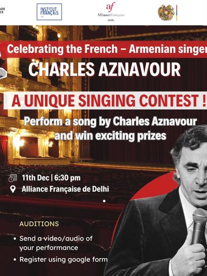 We are celebrating the 100th anniversary of the legendary French-Armenian singer Charles Aznavour with a unique singing contest.
