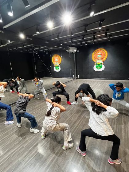 We take responsibility for our students' fitness to help them sustain longer in dance. Here are our future stars during a strengthening session.