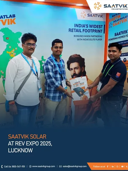 Scenes from the REV Expo 2025 in Lucknow, showcasing our high-efficiency modules and our engagement with developers and partners to accelerate the clean energy transition.